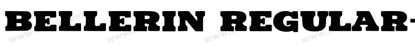 Bellerin Regular字体转换